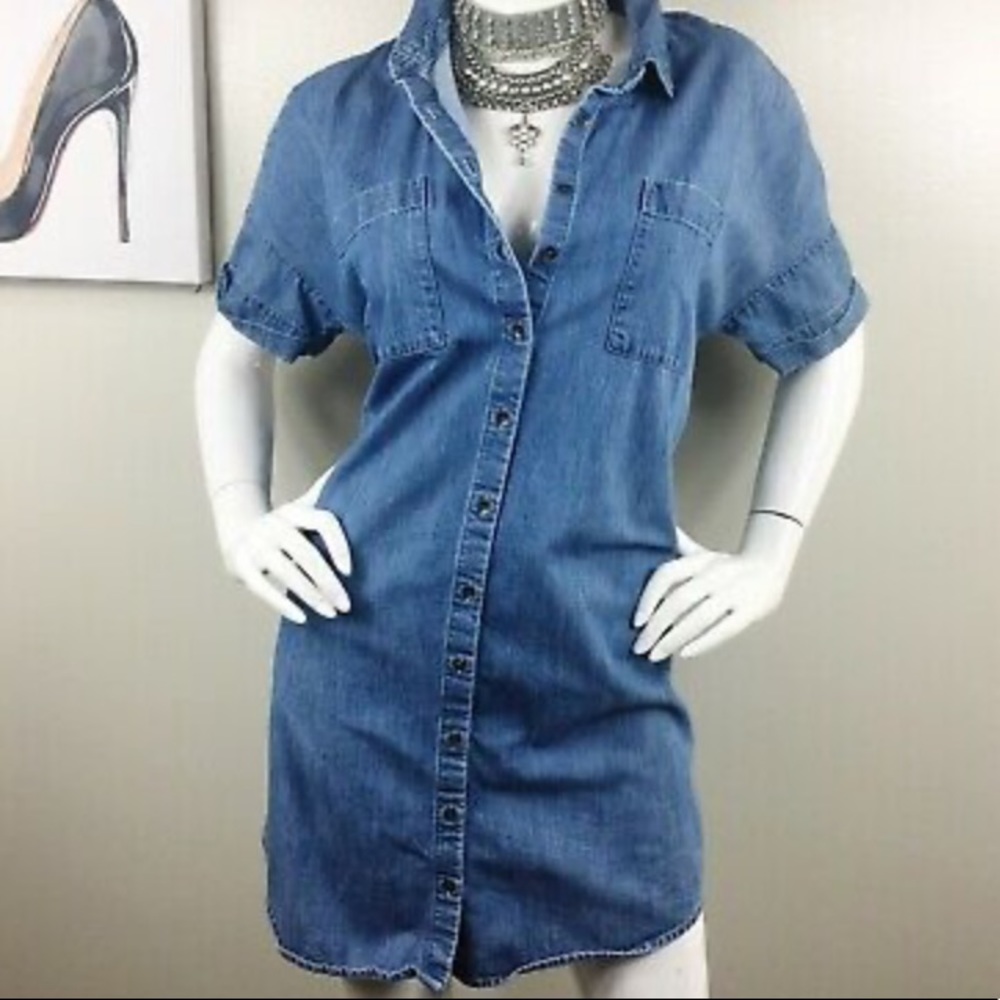 BDG Urban Denim Button Up Dress